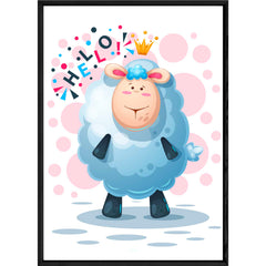 Tableau animal mouton – 23x32
