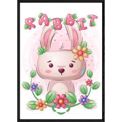 Tableau animal lapin – 23x32