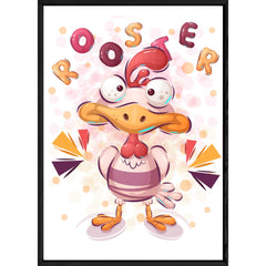 Tableau animal poule – 23x32